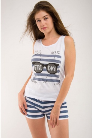 Женская пижама "Пятница 1" майка