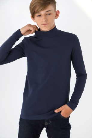 Джемпер (водолазка) для мальчика Кин-4 темно-синий