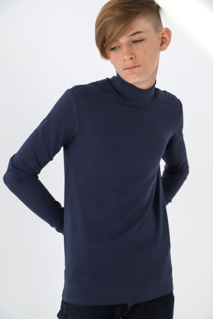 Джемпер (водолазка) для мальчика Кин-4 темно-синий