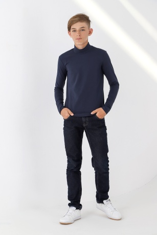 Джемпер (водолазка) для мальчика Кин-4 темно-синий