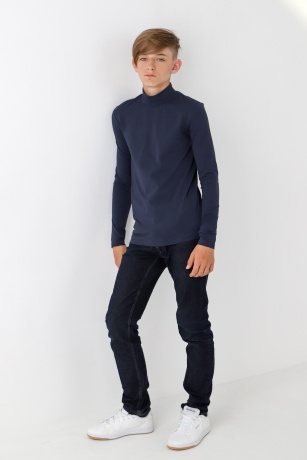 Джемпер (водолазка) для мальчика Кин-4 темно-синий