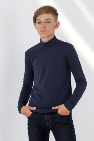 Джемпер (водолазка) для мальчика Кин-4 темно-синий