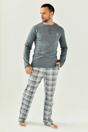 Мужская пижама Ковбой (серый)