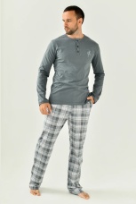 Мужская пижама Ковбой (серый)