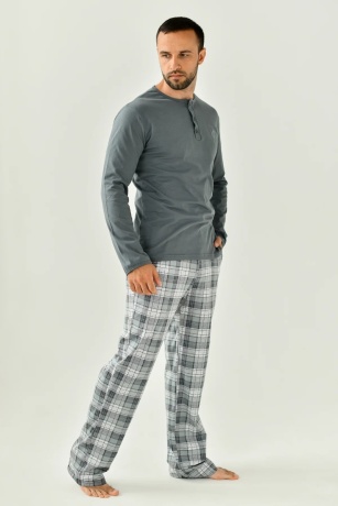 Мужская пижама Ковбой (серый)