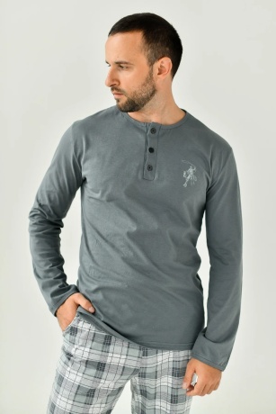 Мужская пижама Ковбой (серый)