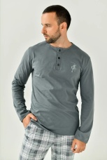 Мужская пижама Ковбой (серый)