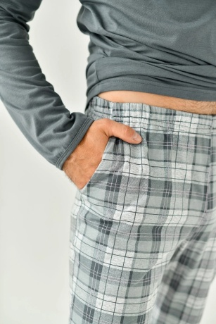 Мужская пижама Ковбой (серый)