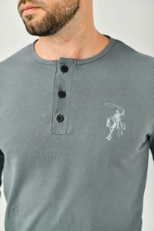 Мужская пижама Ковбой (серый)