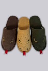 Женские флисовые тапочки "Змеи"