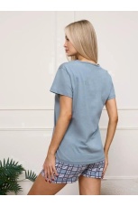 Женская пижама серая, с совой