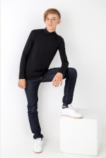 Джемпер (водолазка) для мальчика Кин-4 черный