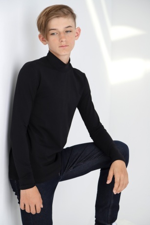 Джемпер (водолазка) для мальчика Кин-4 черный