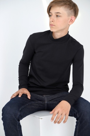 Джемпер (водолазка) для мальчика Кин-4 черный