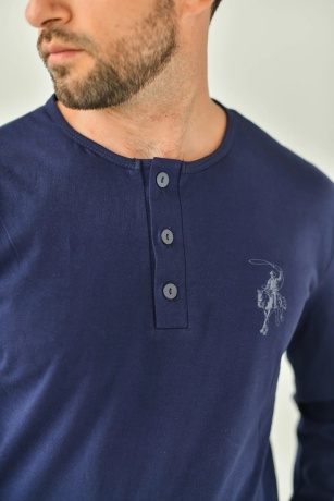 Мужская пижама Ковбой (темно-синий)