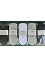 Женские носки укороченные с силиконом на пятке