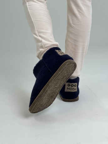 Женские угги из овечьей шерсти на войлочной подошве