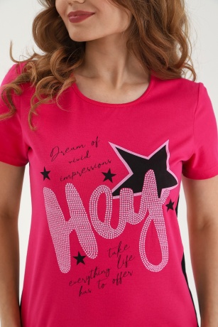 Туника женская Дина малиновый