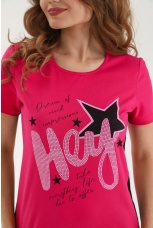 Туника женская Дина малиновый