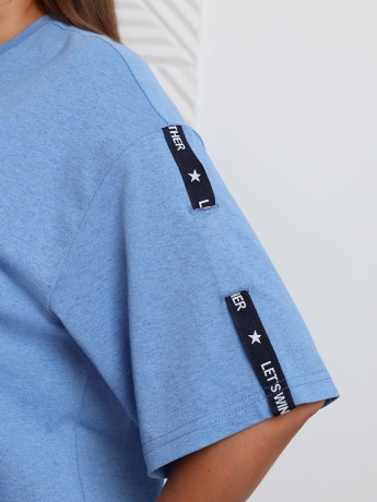 Туника женская Всплеск голубой