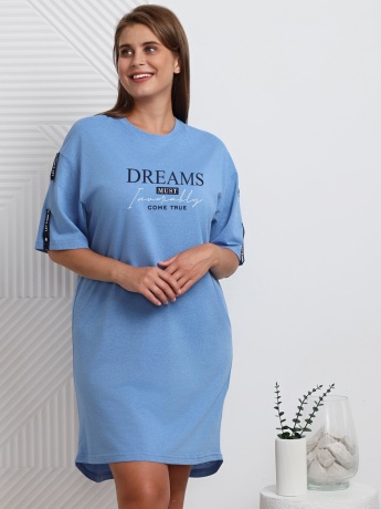 Туника женская Всплеск голубой