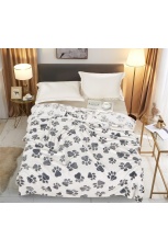 Плед велсофт Набивной со следами