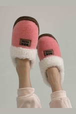 Женские тапочки из овечьей шерсти на  войлочной подошве