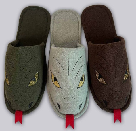 Мужские флисовые тапочки "Змеи"