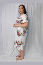 Сорочка женская с коротким рукавом большие размеры