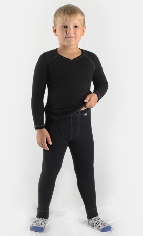 Кальсоны детские термо темно-серого