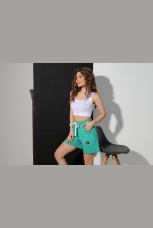 Майка укороченная (топ) женская Мегаполис-4 белый