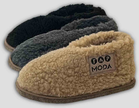 Мужские угги из овечьей шерсти на  войлочной подошве