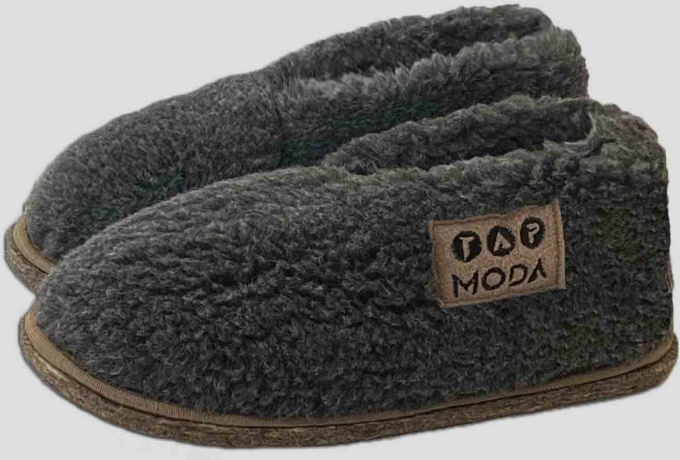 Мужские угги из овечьей шерсти на  войлочной подошве