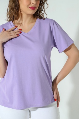 Футболка женская Базис-5 сиреневый
