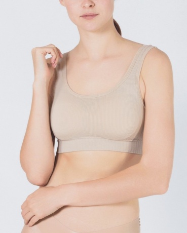 Топ "Классика" (рубчик), светло-бежевый