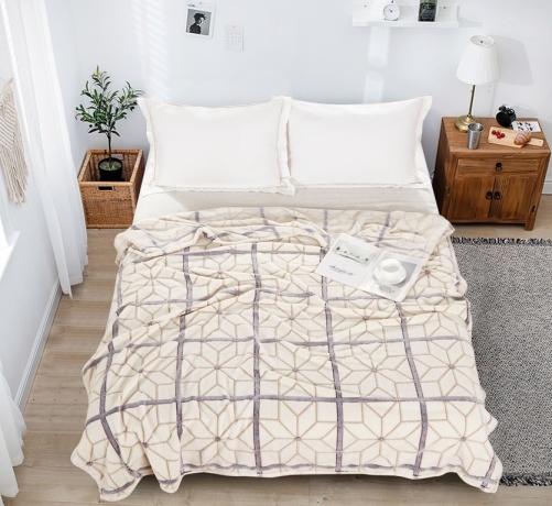 Плед велсофт Набивной с узорами