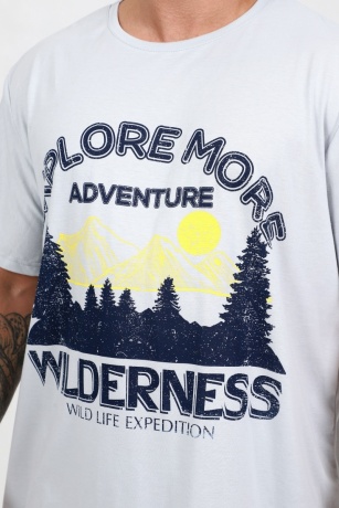 Костюм мужской светло-серый с шортами в клетку