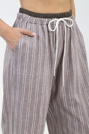 Брюки женские Полоса-1 бежевый