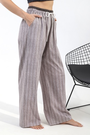 Брюки женские Полоса-1 бежевый