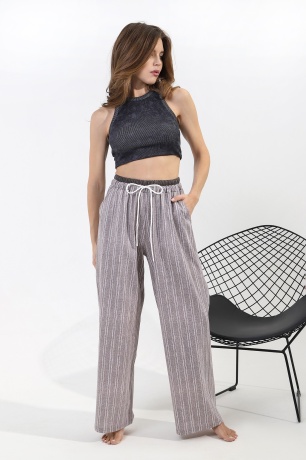 Брюки женские Полоса-1 бежевый