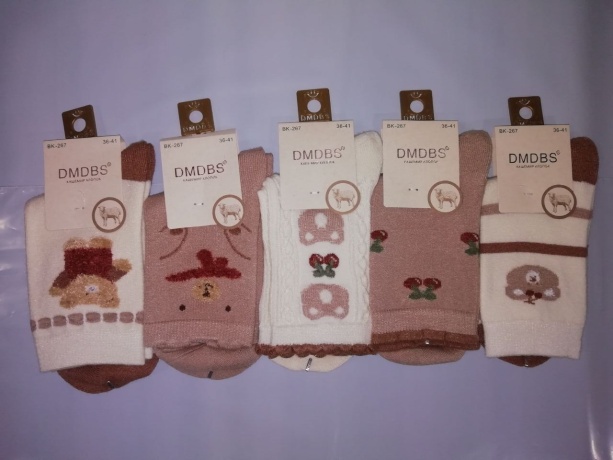 Женские носки кашемир разные рисунки