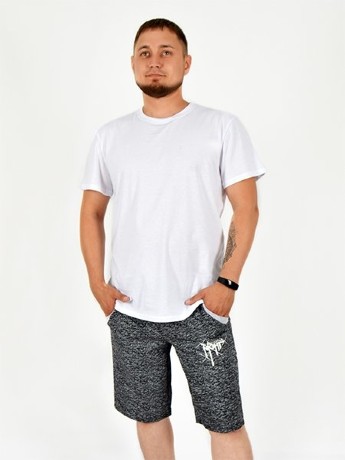 Мужские шорты серые с карманами