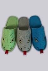 Детские флисовые тапочки &quot;Змеи&quot;