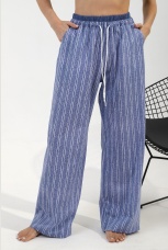 Брюки женские Полоса-1 синий