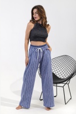 Брюки женские Полоса-1 синий