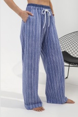 Брюки женские Полоса-1 синий