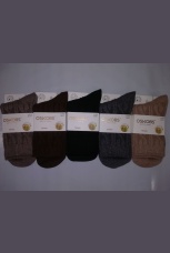 Женские носки вязанные шерсть ламы узоры