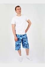 Мужские шорты удлиненные с надписями