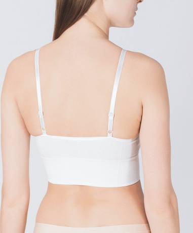 Топ тонкие бретели, белый