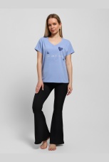 Футболка женская Чиа-3 голубой